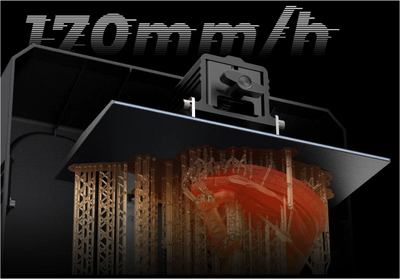 Printer 3D me rrëshirë Creality Halot-Mage Pro, 170mm/h, 8K, gri