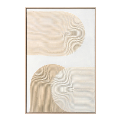 Pikturë muri 80x3,5x120Hcm (HM4536), bezhë/ bardhë
