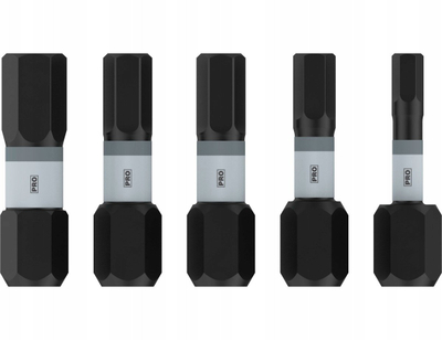 Set bitash kaçavide Bosch Pro Impact, 5 pjesë, Hex