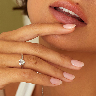 Unazë për femra Hot Diamonds, e argjendtë