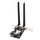 Kартичка за мрежа Asus PCE-AX1800, PCIe, Wi-Fi 6, Bluetooth 5.2, 1775 Mbps, црна
