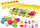 Set dekorativ Pashkë LeanToys Christmas Egg, 12 vezë plastike, me figura lepurushësh, shumëngjyrëshe