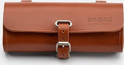 Çantë shalë biçiklete Brooks Challenge, 0.5L, lëkurë natyrale, ngjyrë mjaltë