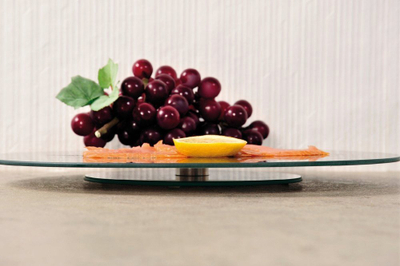 Pjatë servirëse Kesper Slate Look, 35.5 cm, për mikrovalë, e zezë