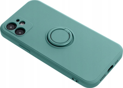 Mbulesë silikoni Forcell për Xiaomi Redmi Note 13 5G, me unazë mbajtëse, jeshile
