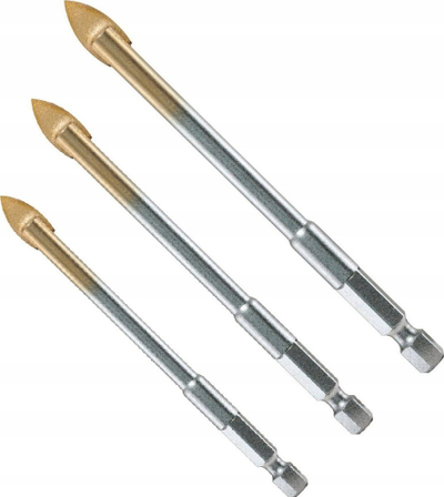 Set frezash për qelq Alpen Profi Glass, 3 copë, 5mm 6mm 8mm