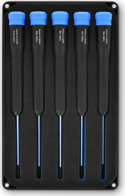 Set kaçavidash të holla Marlin iFixit, 5 copë Torx, me dorezë të rehatshme, me kuti