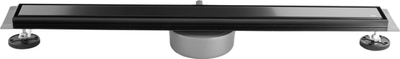 Kanal kullimi i drejtë REA Neox Pro Black 80, 80 cm, çelik inox, i zi