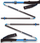 Shkopinj trekking Black Diamond Distance Carbon FLZ, 125cm, karbon, blu me të zezë
