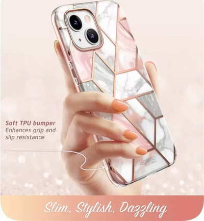 Mbulesë telefoni Supcase Cosmo për iPhone 14 Plus, TPU edhe polikarbonat, me dizajn mermeri