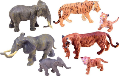 Set lodrash figurina Safari Model Series, 7 copë, plastikë, shumëngjyrëshe