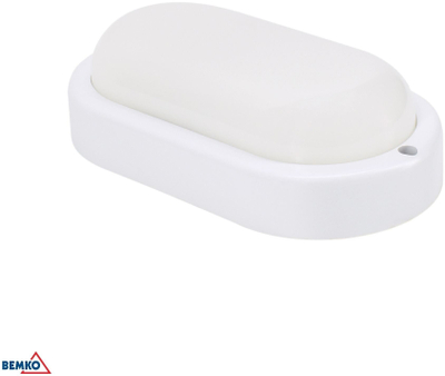 Llambë LED Bemko Kanlo Oval, 8W, 4000K, me sensor mikrondaje, e bardhë