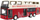 Lodër autobus me pult Double Eagle E640-003, shkallë 1:18, 2.4GHz, i kuq krem