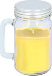 Qiri aromatik Arti Casa Lemon, në kavanoz xhami, deri 40 orë djegie, i verdhë