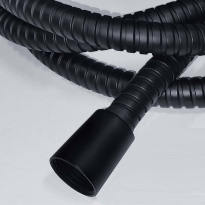 Zorrë dushi Tiger Ultrahose, 150 cm, çelik inox, e zezë