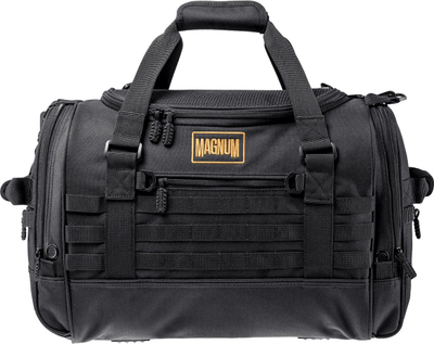 Çantë udhëtimi Magnum Yak, 55L, MOLLE, e zezë me portokalli