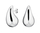 Vathë për femra Rosefield Tear Drop JETDS-J932, të argjendtë