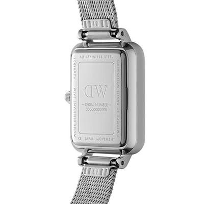 Orë për femra Daniel Wellington Quadro LUMINE BEZEL MOP DW00100667, e argjendtë