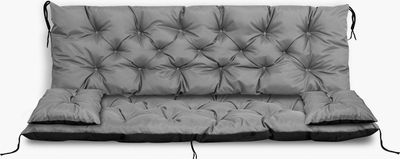 Jastëk kopshti AIO Factory për stol lëkundës, 150x60x50 cm, i papërshkueshëm nga uji, gri