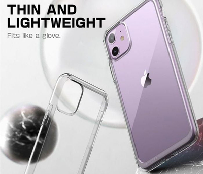 Mbrojtëse telefoni SUPCASE Unicorn Beetle Style, për iPhone 11, transparente, vjollcë