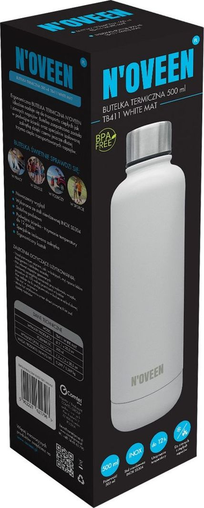 Termos Noveen (BUT-TERM-NOVEEN-TB411), 500 ml, i bardhë