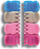 Шноли за коса Donegal MINI CLASP FA-9917, сет 8 парчиња, во повеќе бои