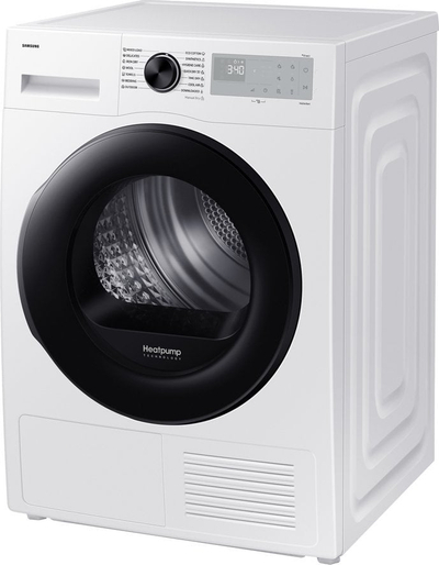 Сушара за алишта Samsung, 9kg, топлотна пумпа, WiFi SmartThings, бела