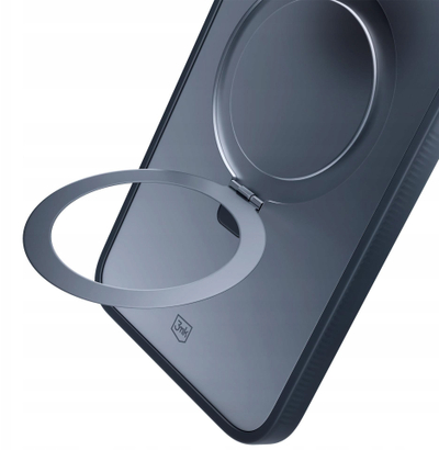Kllëf telefoni 3MK Smoke Matte Case Mag Stand, për iPhone 17 Air, me magnet, i zi