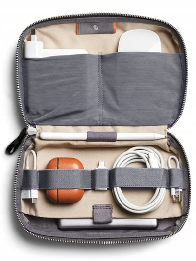 Organizues aksesorësh Bellroy Tech Kit, me zinxhir, kompakt, eukalipt