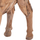 Figurë dekorative gomar HM4387, dru teak i ricikluar, 103x33x99.5 cm, ngjyrë natyrale