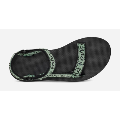 Sandale gocash Teva Original Universal, shollë e sheshtë, rripa me material tekstil, jeshile