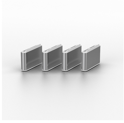 Set bravash sigurie USB C Lindy 40427, 4 copë, me çelës, ngjyrë metalike