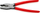 Kapëse kombinimi Knipex 03 250, 250 mm, me doreza plastike, të kuqe
