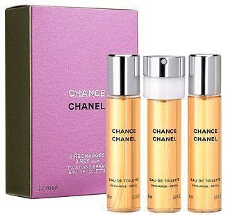 Eau de Toilette Chanel Chance - Shishe Rimbushëse, 3x20 ml