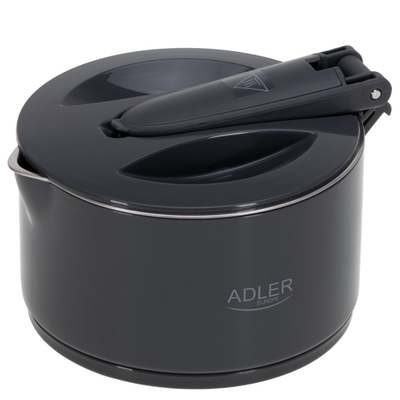 Ibrik elektrik udhëtimi Adler AD 1377, 0.6L, palosës silikoni, gri
