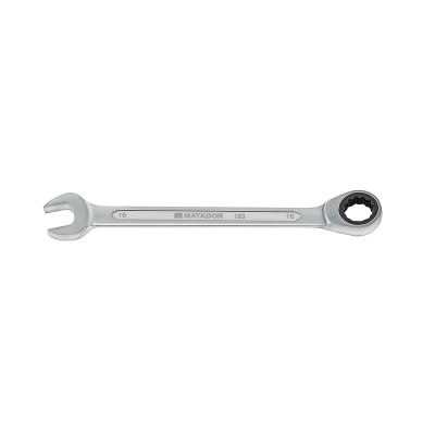 Çelës i hapur dhe unazë gidore 6 mm Matador, hiri