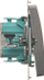 Ndërprerës drite Kontakt-Simon Simon Basic BMS1.01/21, 10AX 250V, inox