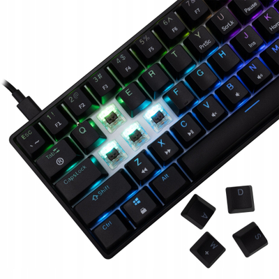 Тастатура гејминг White Shark SHINOBI 2, механичка, црно осветлување, US распоред