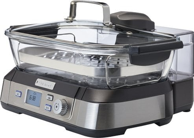 Avullues elektrik Cuisinart STM1000, 5L, ekran LCD, argjendtë