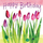 Kartë urimi Alex Clark Art S335 Tulips, me fletë shkrimi, 160 x 160mm, e bardhë