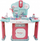 Set lojrash doktori MEGA CREATIVE Little Doctor 500759, tavolinë mjekësore, me dritë edhe zë, rozë me blu marin