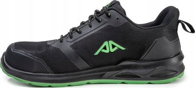 Këpucë sigurie Active Gear A-Run Low, S3, nr. 46, të zeza me jeshile