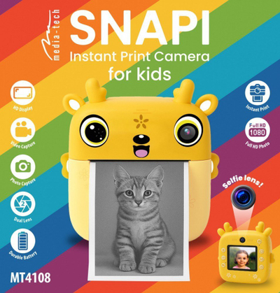 Kamerë për kalamaj Media-Tech SNAPI MT4108, 8MP, ekran 2.4\", rozë