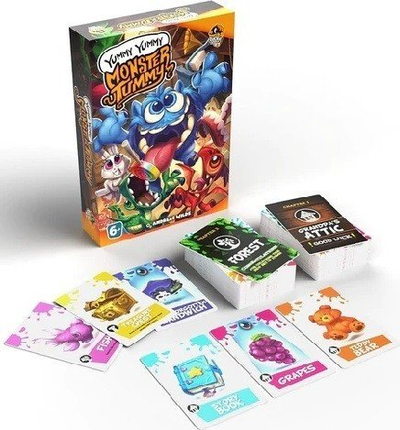 Lojë tavoline Lucky Duck Kids Yummy Yummy Monster Tummy, me letra, për kalamaj 6+