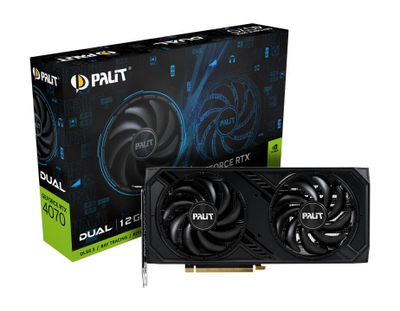 Kartelë grafike Palit NVIDIA GeForce RTX 4070, 12GB GDDR6X, PCI Express, e zezë
