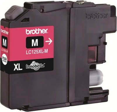 Kasetë boje Brother LC125XL, XL, magenta