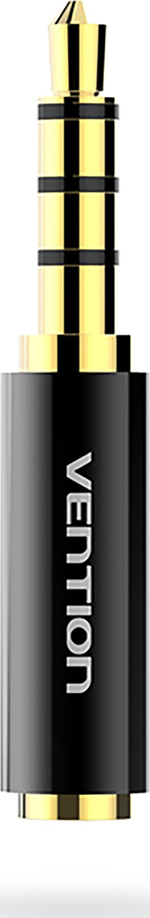 Adaptues audio Vention, 3.5mm mashkull në 2.5mm femër, trup metalik, i zi