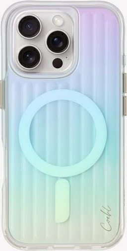Këllëf Uniq Coehl Linear për iPhone 16 Pro 6.3", mban karikim magnetik, ngjyrë opal që luan me dritën