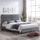 Shtrat Milo velvet 180×200 cm (HM628.10), gri