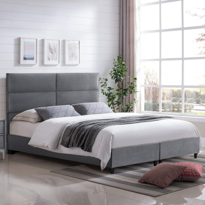 Shtrat Milo velvet 180×200 cm (HM628.10), gri